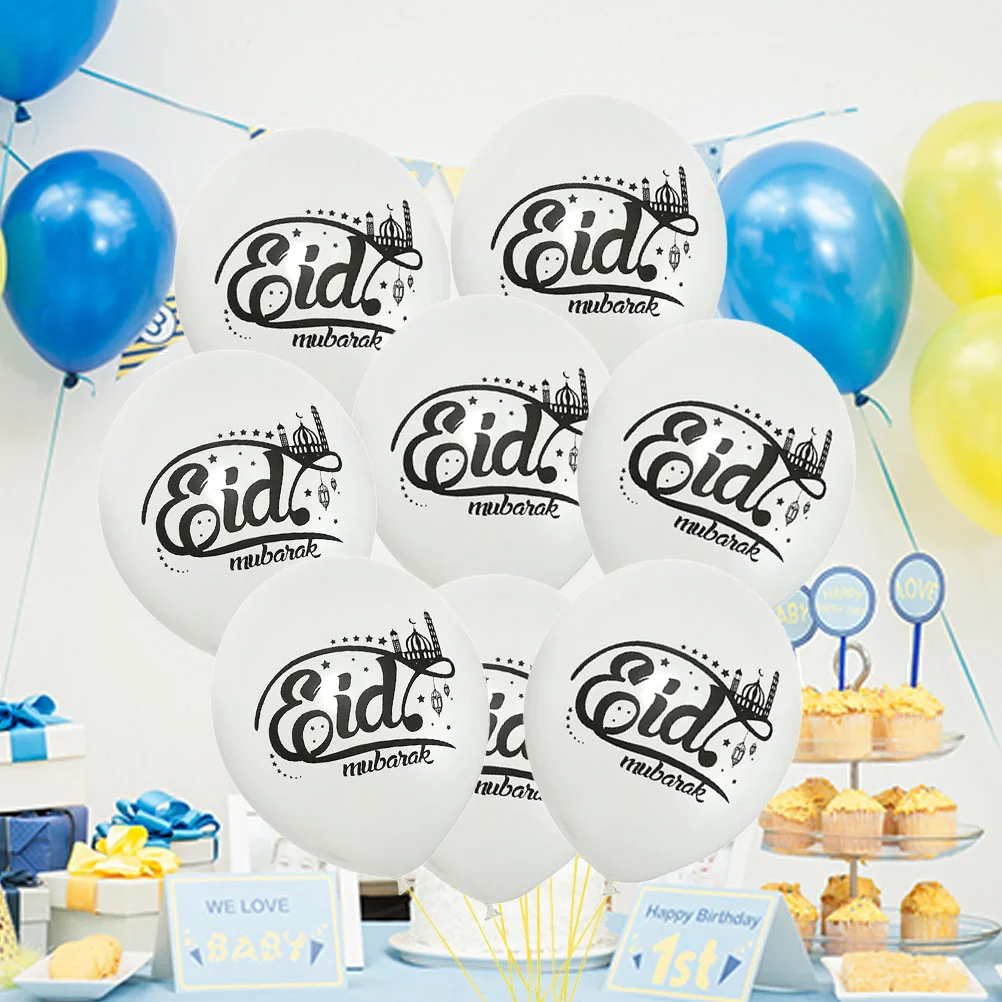 50 шт. 12-дюймовые воздушные шары с принтом Ид Мубарак креативные украшения