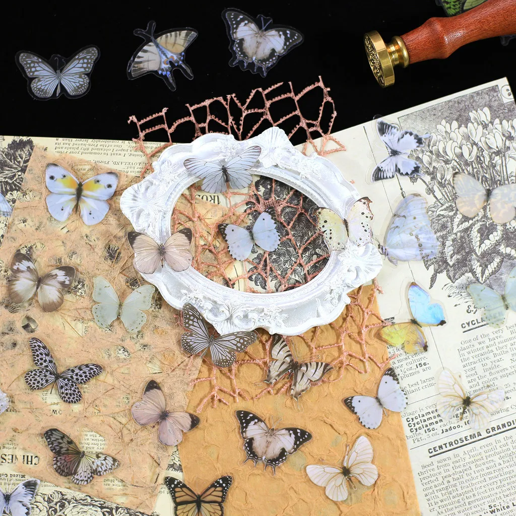 Journamm наклейки бабочки 40 шт