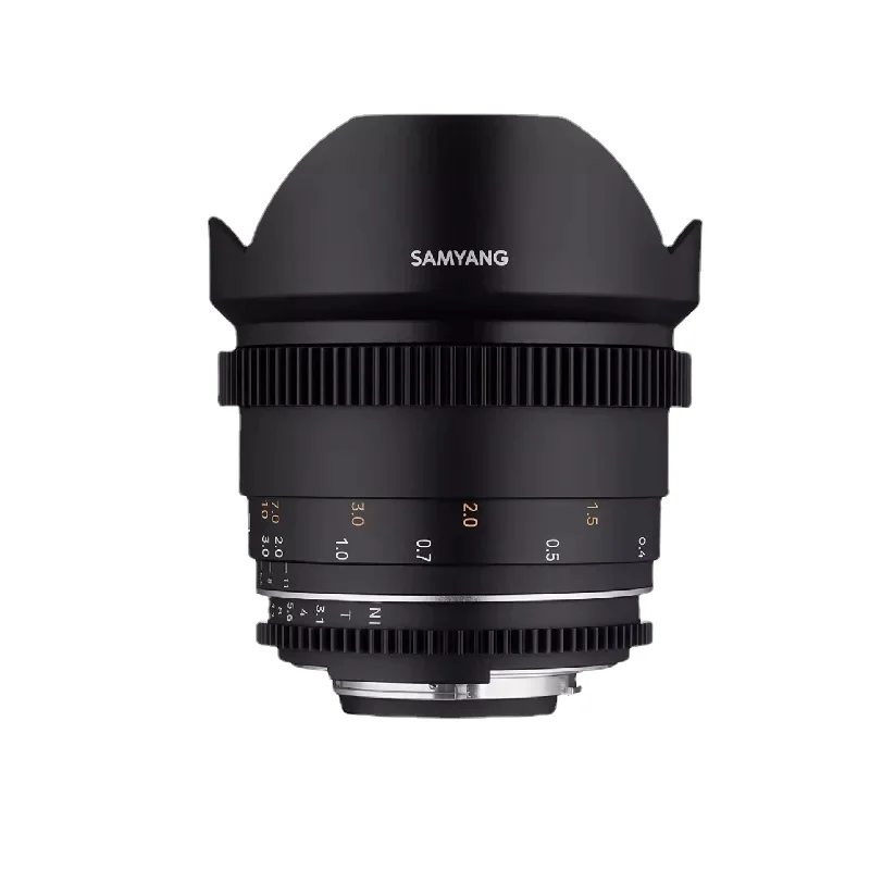 

Samyang MF 14mm T3.1 VDSLR MK2 Bright Ultra Wide Angle Cine Lens Nikon F Sony E 4/3 Canon EF Fixed Focal Length Follow Focus