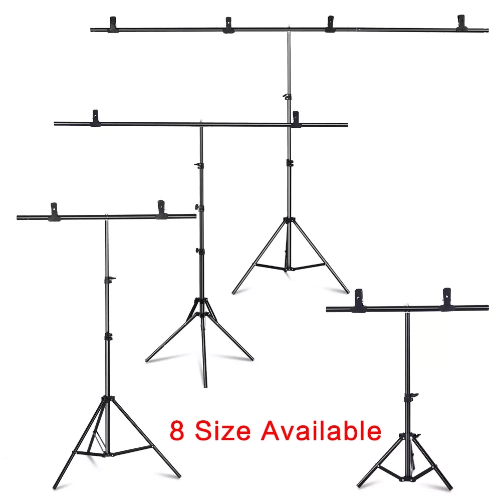 

Photography Photo Studio T-Shape Backdrop Background Stand Frame Support System Kit For Video Chroma Key Green Screen With Stand