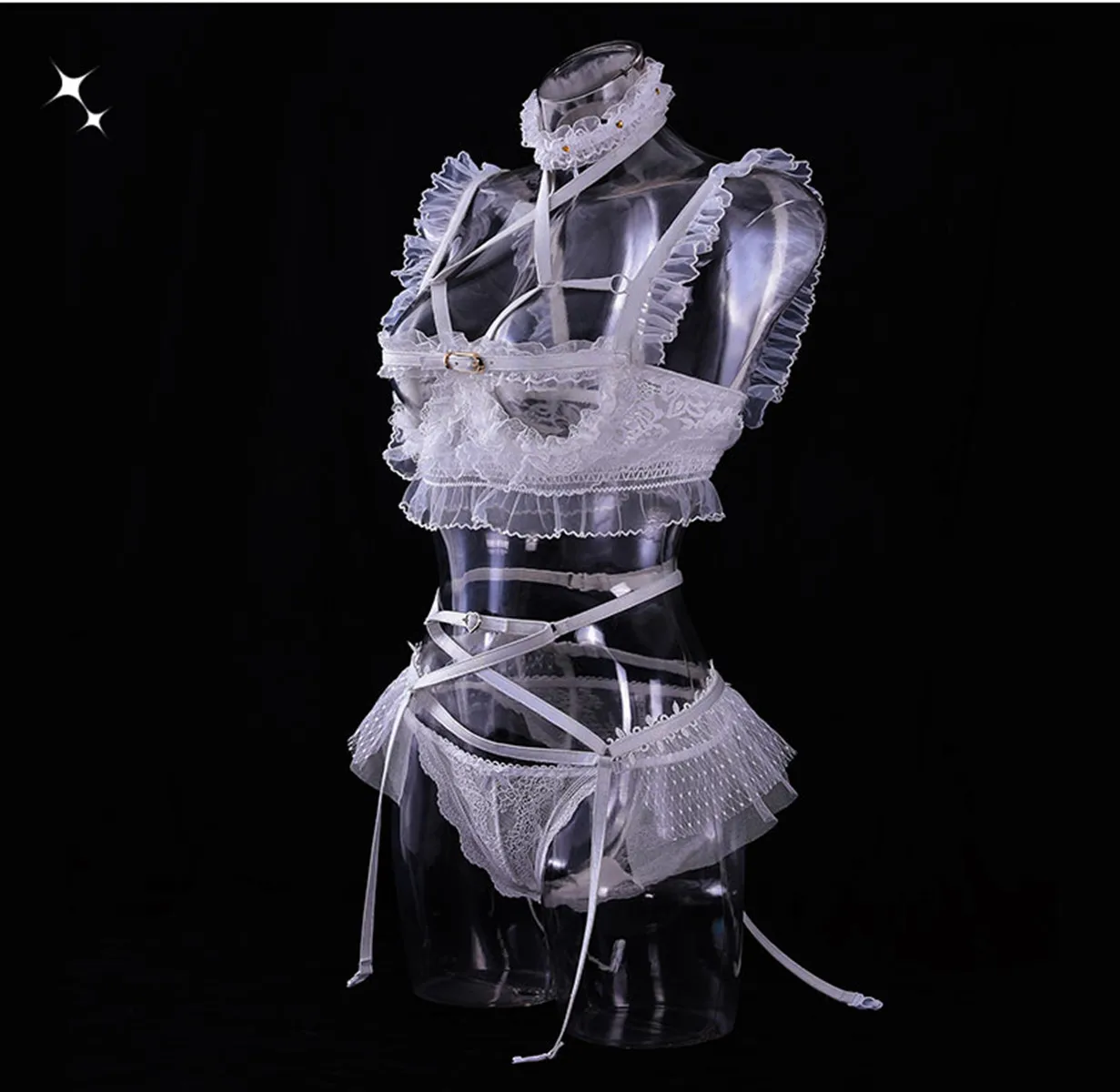 

Женский костюм для косплея из аниме «мой костюм», Белый Свадебный комплект нижнего белья, полный парик