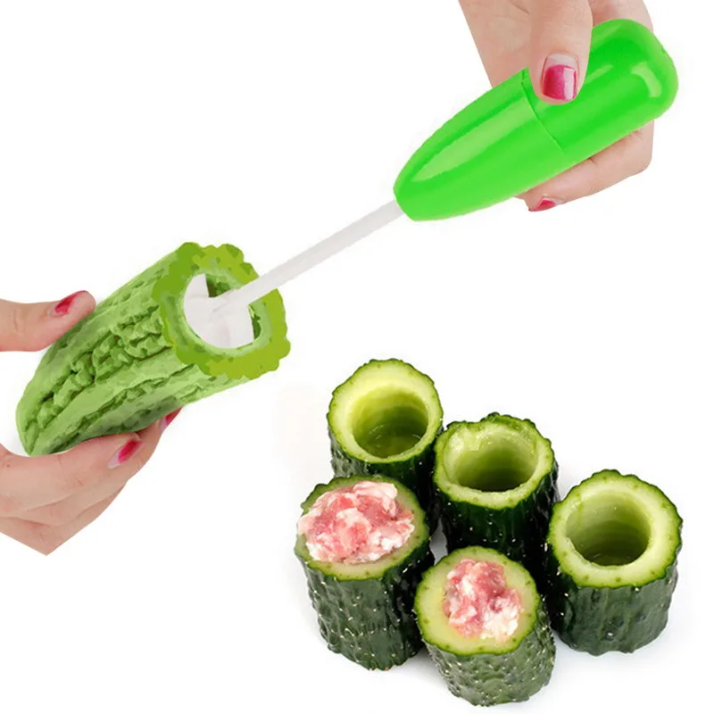 

4 Pcs/Set Vegetable Spiral Cutter Fruit Vegetable Spiral Cutter Digging Corer Cooking Tool Replaceable Head Kitchen Gadgets Tool