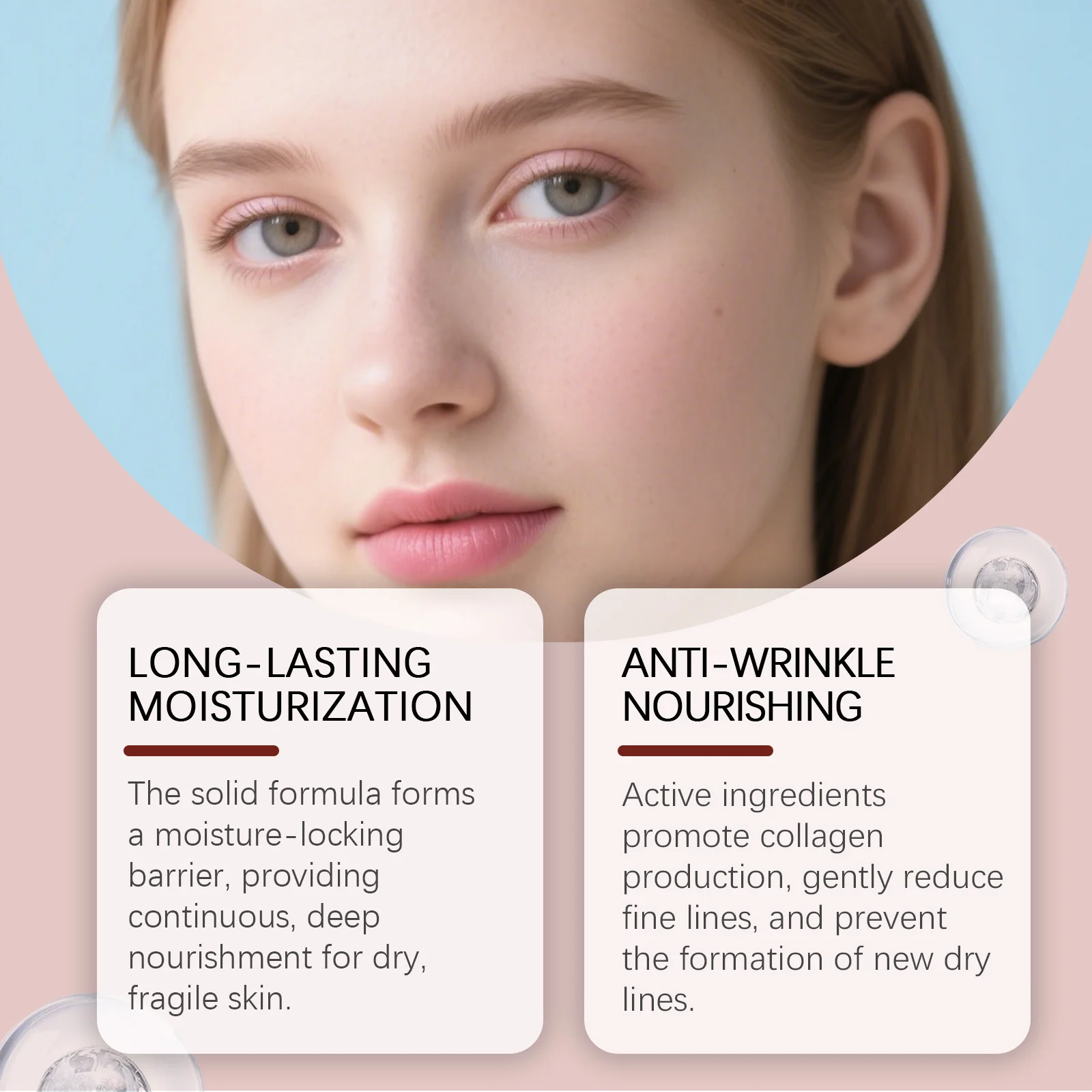 Фото Кальциевый бальзам Muti Fade Fine Lines Imrpove Сухость кожи Увлажняющий Уменьшает потерю влаги Укрепляющий многоцелевой крем-карандаш 9 г №3