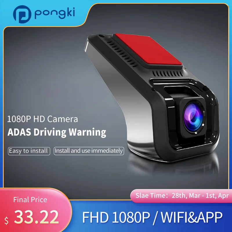 Pongki X9 видеорегистратор ADAS скрытого типа 1080P HD Android USB камера s Автомобильный с
