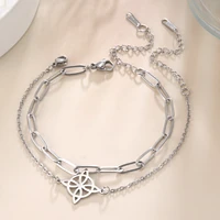 eueavan witch celtics knot bracelet for women amulet stainless steel bracelets jewelry female witchcraft accessories wholesale