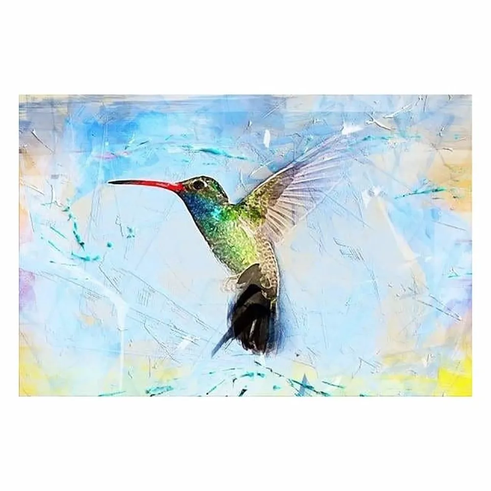 

DIY-5D Diamond Painting Sweet Hummingbird Splice Set Full Diamond Embroidery Mosaic Picture Closed Home Decor Gift