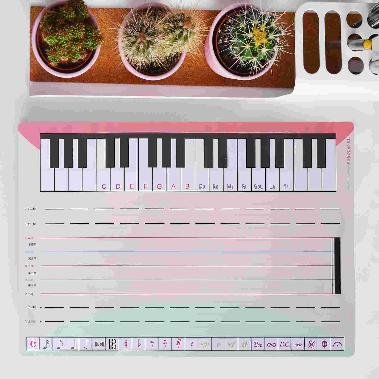 

Staff Whiteboard Magnetic Erasable Teaching Stave Tool Note Practice Writable Cardboard Reusable Piano Cards