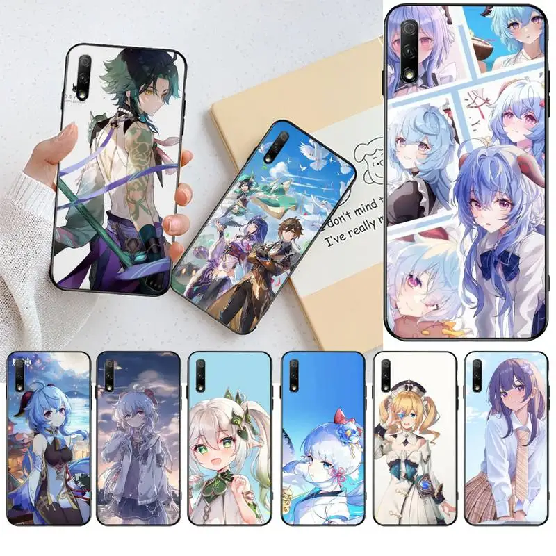 

Anime Genshin Impact Zhongli Xiao Ganyu Phone Case for Huawei Honor 30 20 10 9 8 8x 8c v30 Lite view pro