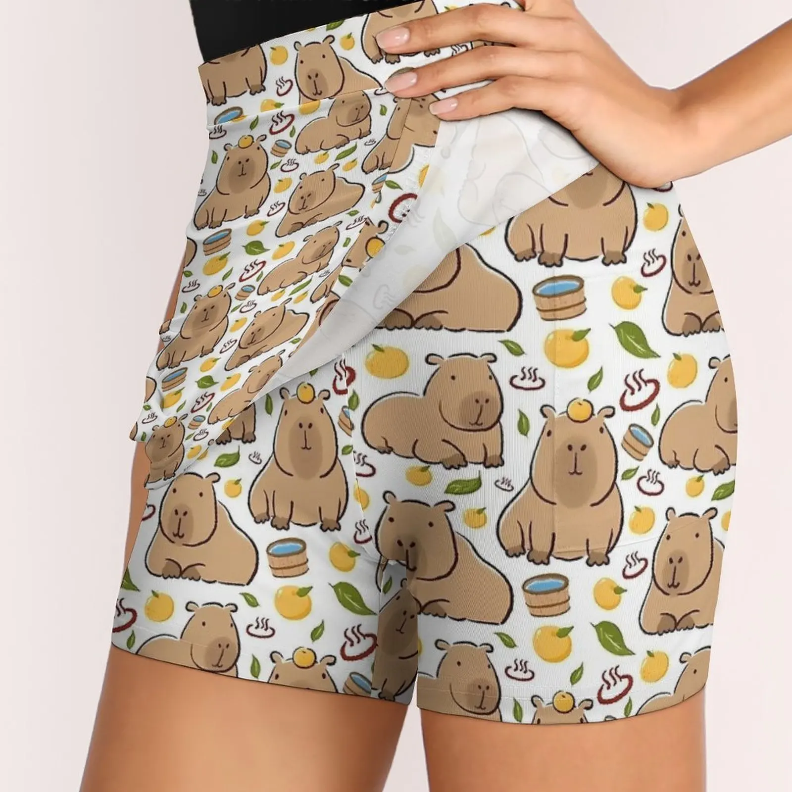 Юбка для ванной Capybara Yuzu Onzen современные мини-юбки летняя дизайнерская юбка с