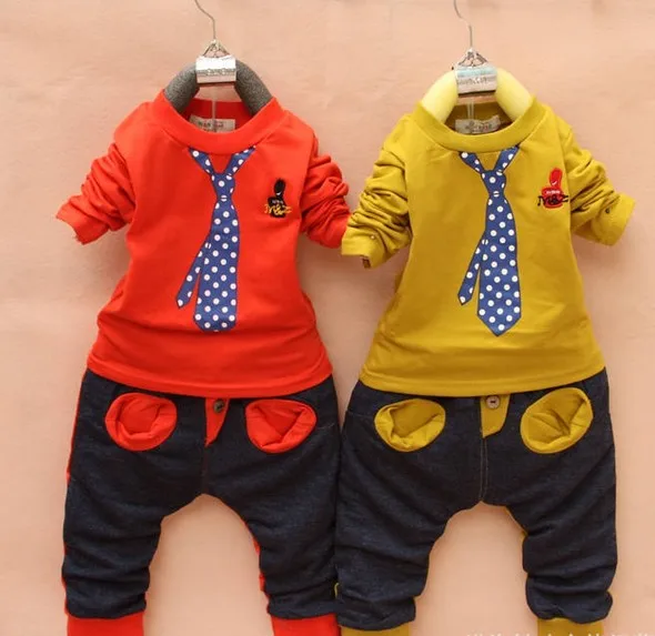 

1-4 Years Spring Kids Clothes Set Boy Shirt Pants Children Boys Suits Long Sleeve