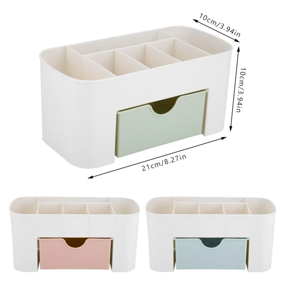 Double Layer Plastic Makeup Organizers Storage Box Cosmetic Drawers Jewelry Display Box Case Desktop Container Boxes Organizer