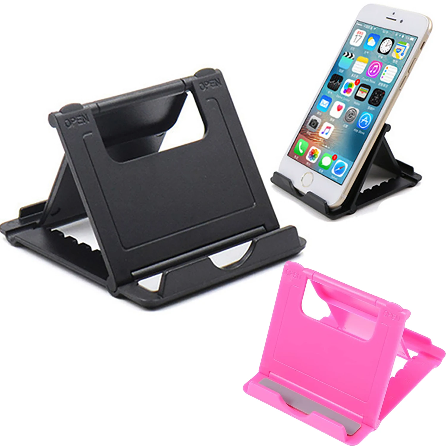 

Table Adjustable Phone Holder Bracket Desktop Stand For ipad iPhone Samsung Xiaomi Huawei Folding Universal Mobile Phone Stand