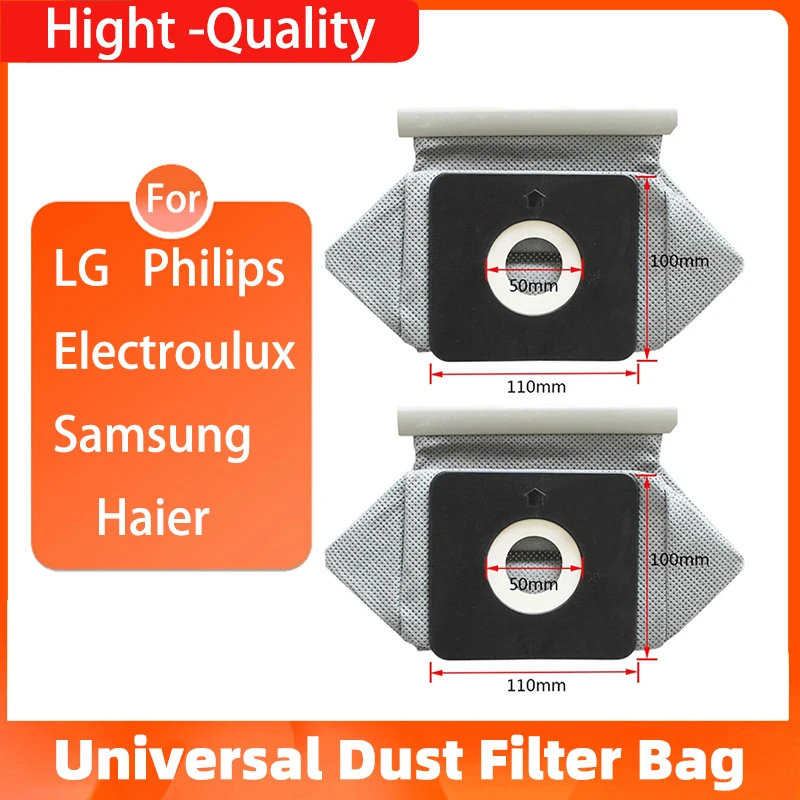 

Многоразовый моющийся универсальный пылесос, тканевый мешок для пыли для Samsung, Philips, Electrolux, LG, Haier, мешок для пылесоса