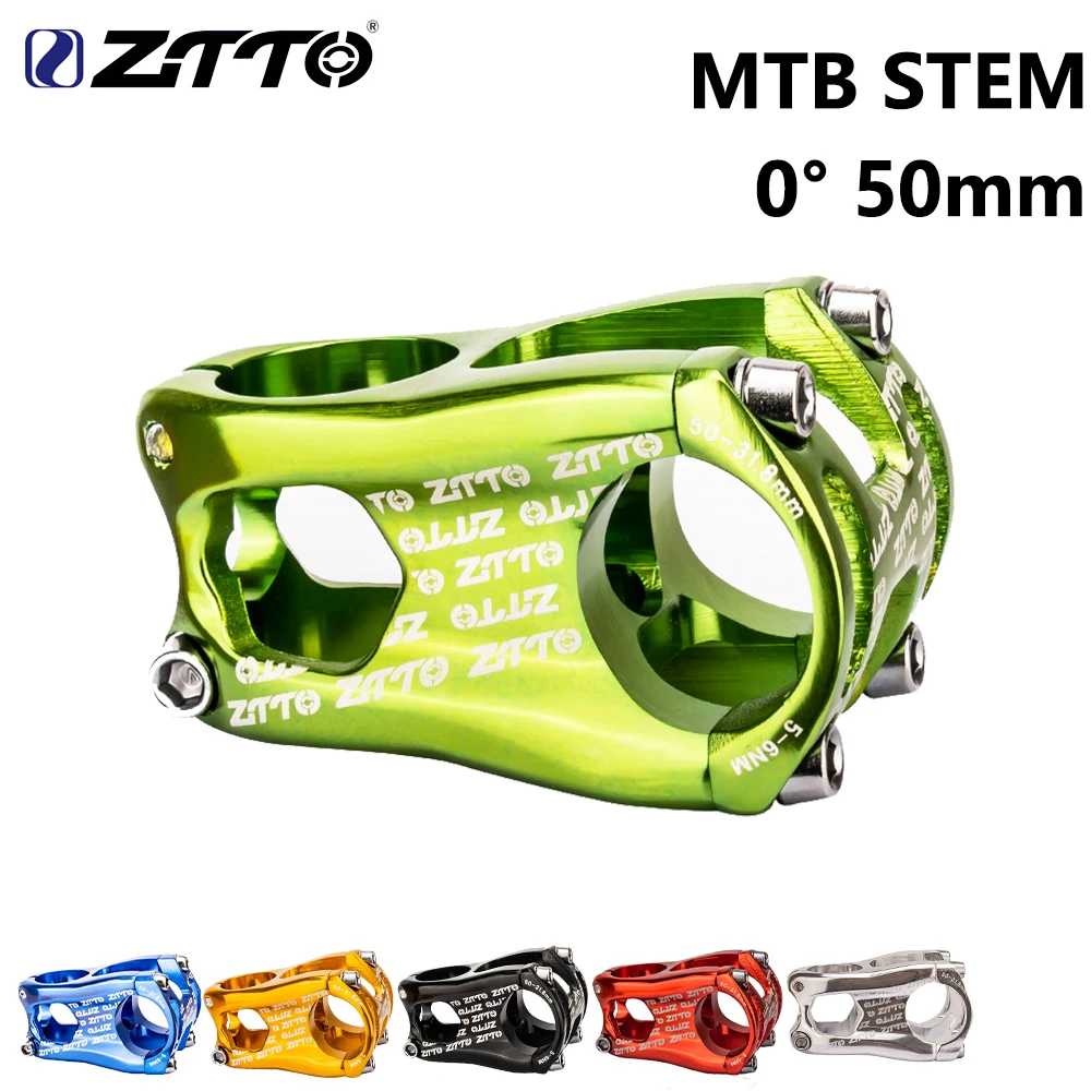 ZTTO MTB Stem 50 мм 31 8 высокопрочный CNC 0 градусов подъем Enduro Сверхлегкий вынос руля для XC