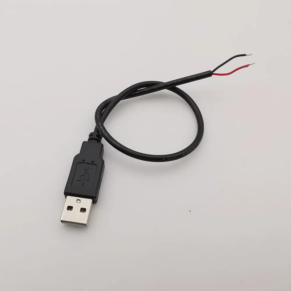 

2-контактный 4-контактный провод 5 В USB 2.0 A Мужской Женский Разъем питания Косичка Кабель Разъем для зарядного шнура Удлинитель 0,3 м 1 м 2 м