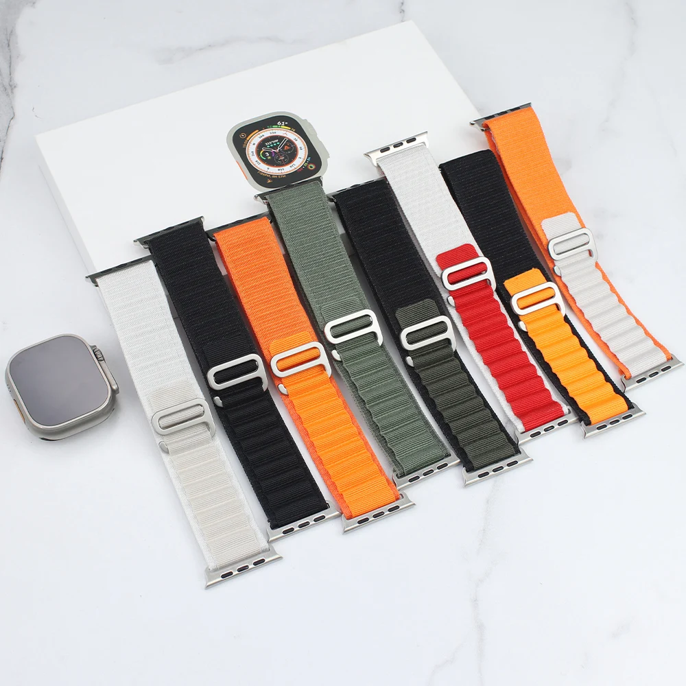

Ремешок Alpine для Apple Watch Band 49 мм 45 мм 41 мм 44 мм 40 мм 38 мм для H11 W59 N8 Z59 Z8 DT8 MT8 W68 Ultra DTNo.1 DT7 Max S7