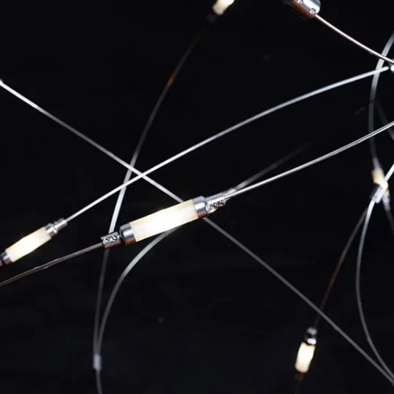 Люстра из флока Moooi Современная Подвесная лампа-Светлячок для отелей вилл