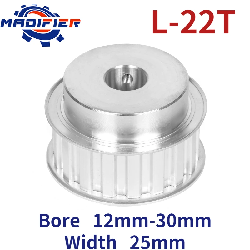 

BF Type 22 Teeth L Timing Pulley Hole 12/14/15/16/17/18/19/20/22/24/25/28/30mm For Width 25mm
