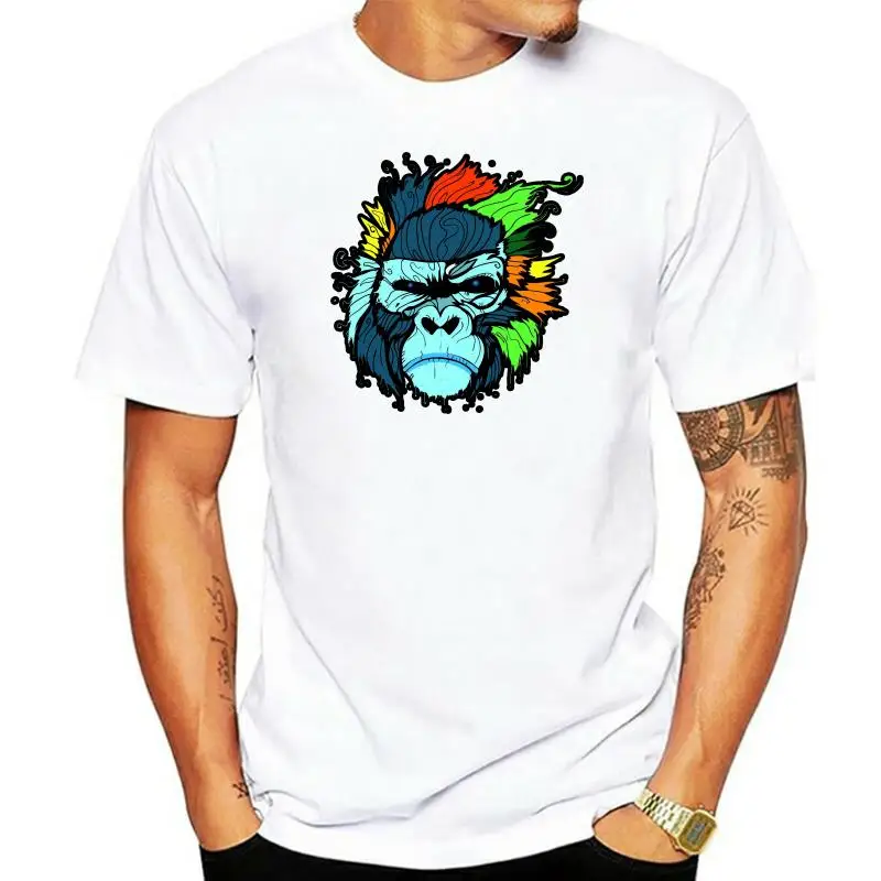 

Colorful Abstract Gorilla MenS Tee -Image By Outdoor Wear Tee Shirt