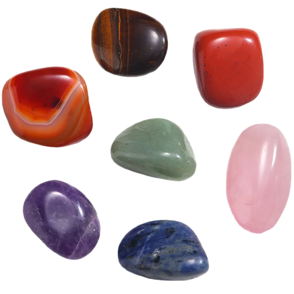 

7pcs Stones Natural Meditation Stones Delicate Stones Table Stone