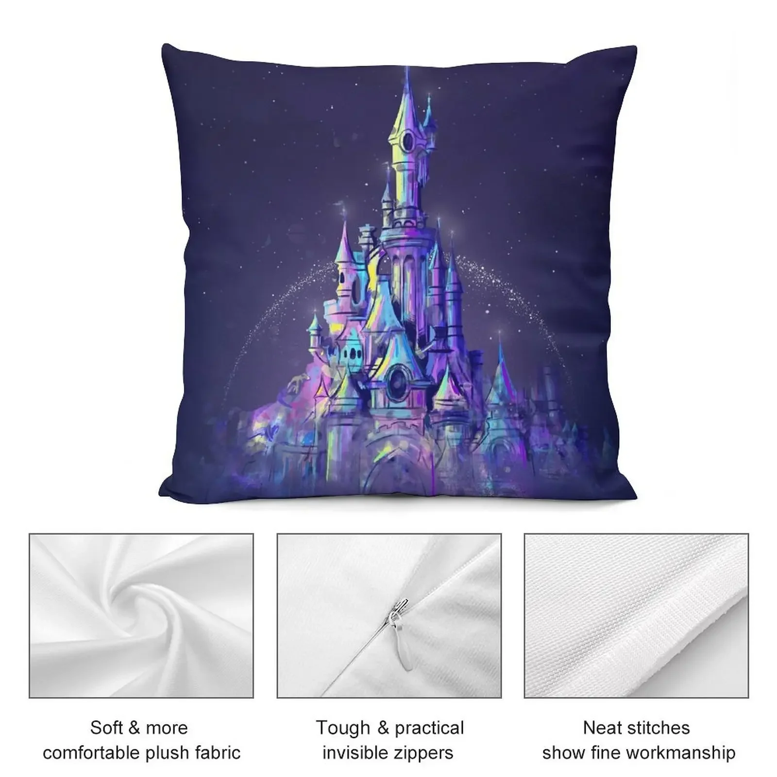 Волшебная принцесса сказочный замок королевство декоративная подушка роскошные