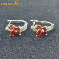 sace gems fashion jewelry earrings for women 100 925 sterling silver garnet eardrop wedding party fine jewelry holiday gift