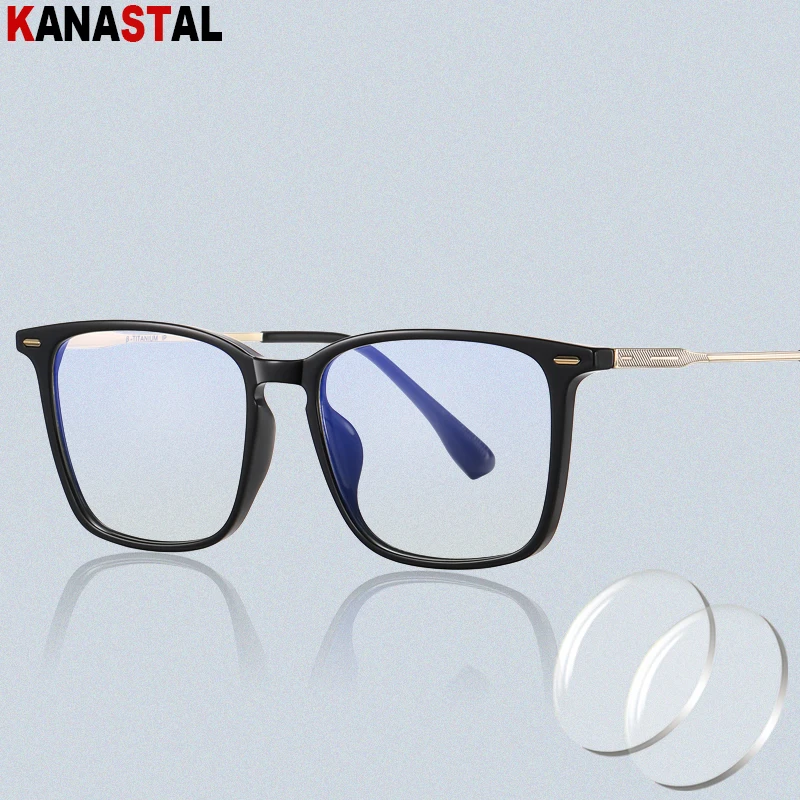 

Men Blue Light Blocking Reading Glasses Pure Titanium TR90 Eyeglasses Frame Women Myopia Presbyopia Prescription Optics Eyewear