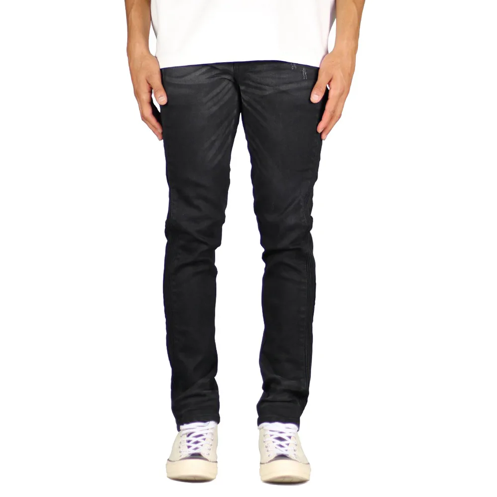 2022 Fashion Pleated Elastic Slim Fit Men Jeans Full Length Denim Pants Streetwear Men Pantalones Vaqueros Elasticos Para Hombre