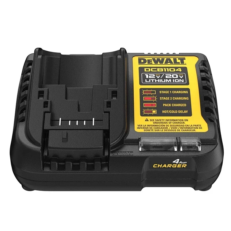 Оригинальное быстрое зарядное устройство DEWALT DCB1104 12 В 20 в максимальное для