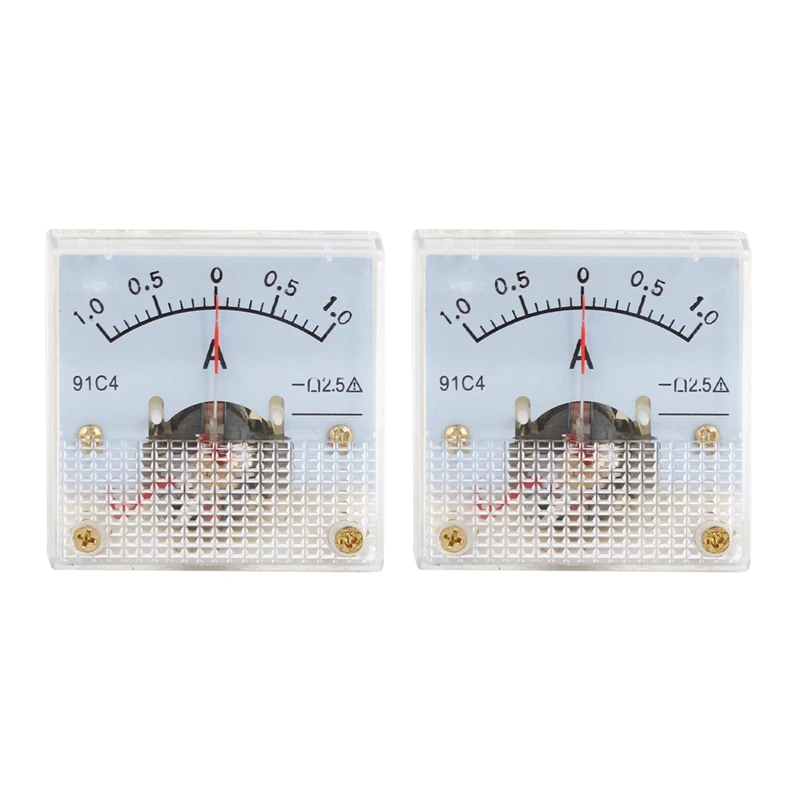 

Retail 2X Class 2.5 Accuracy DC 0-1 A Ampere Analog Meter Ammeter 91C4