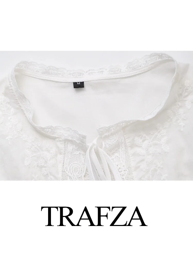 Женская рубашка с бантом и круглым вырезом без рукавов