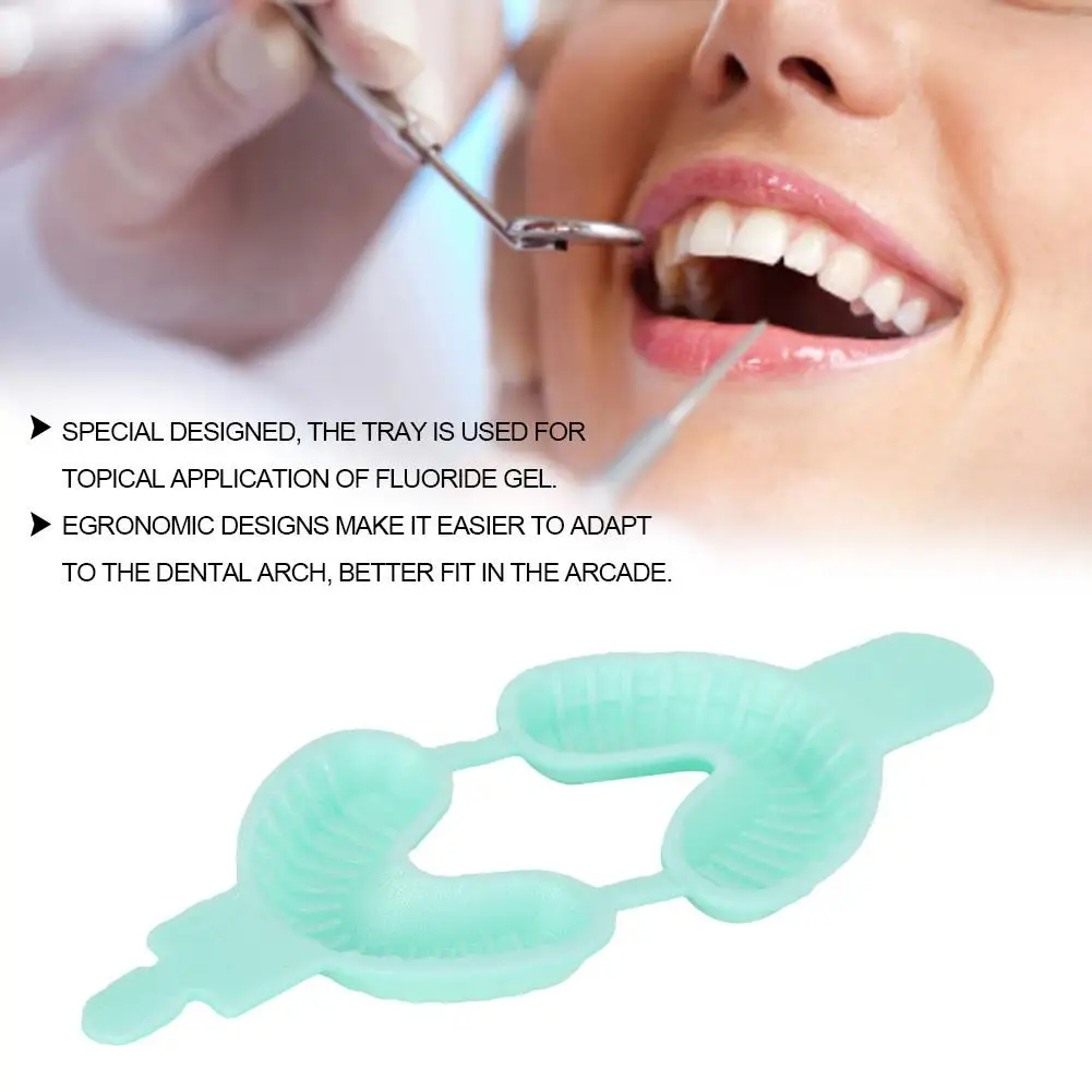 50 шт. одноразовые двойные арочные стоматологические фторидные лотки - материал EVA