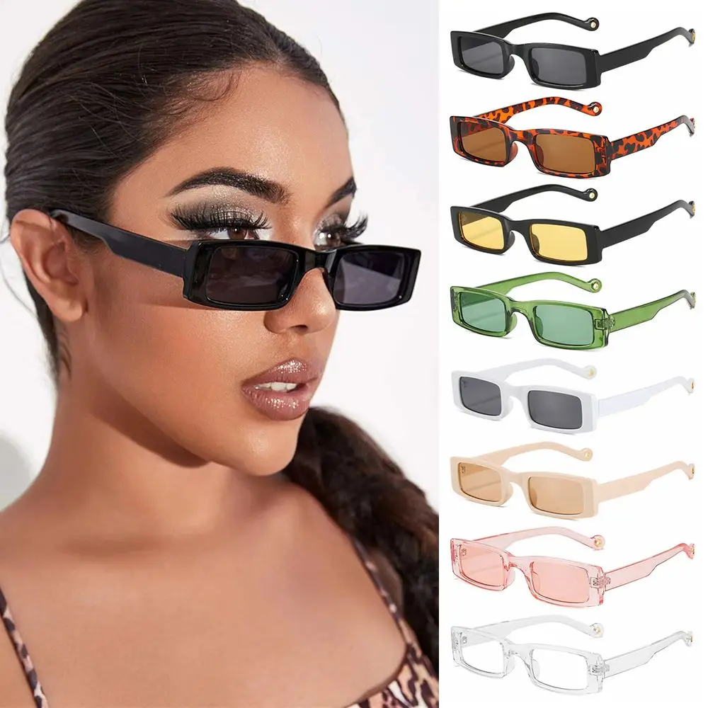 

1Pc Fashion Square Sunglasses for Women Rectangle Trendy Small Sun Glasses UV Protection Eyewear Retro Streetwear Accessory
