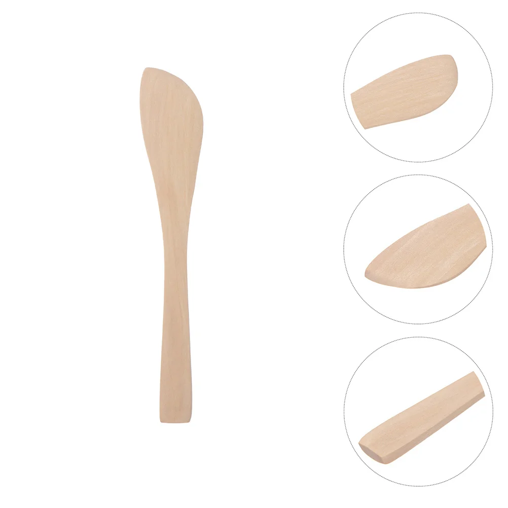 

15 Pcs Dessert Buttercream Jam Spreader Condiment Spoons Kitchen Utensil Bread Scraper Dumpling Spoon Wood Bread Spreader