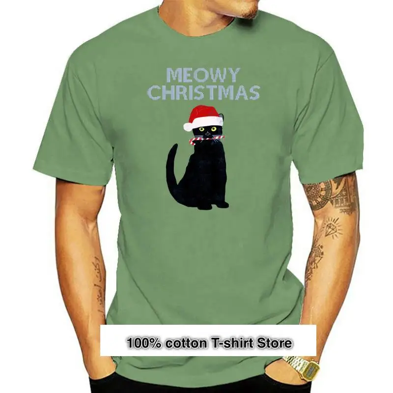 

Meowy-Camiseta de Navidad para adultos y niños, regalo festivo, cuello redondo, Verano