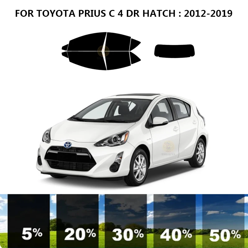 

Нанокерамическая Автомобильная УФ-пленка Precut для окон, автомобильная пленка для окон для TOYOTA PRIUS C 4 DR hat2012-2019