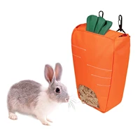 hay bag hanging pouch feeder holder bag for rabbit guinea pig small animals feeding dispenser rabbit pet accessories