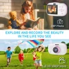 Mini Kids Selfie Camera 2 Inch HD Screen Kids Waterproof Camera Video Recorder Toy Boys Girls Birthday Christmas Gift With 32G 6