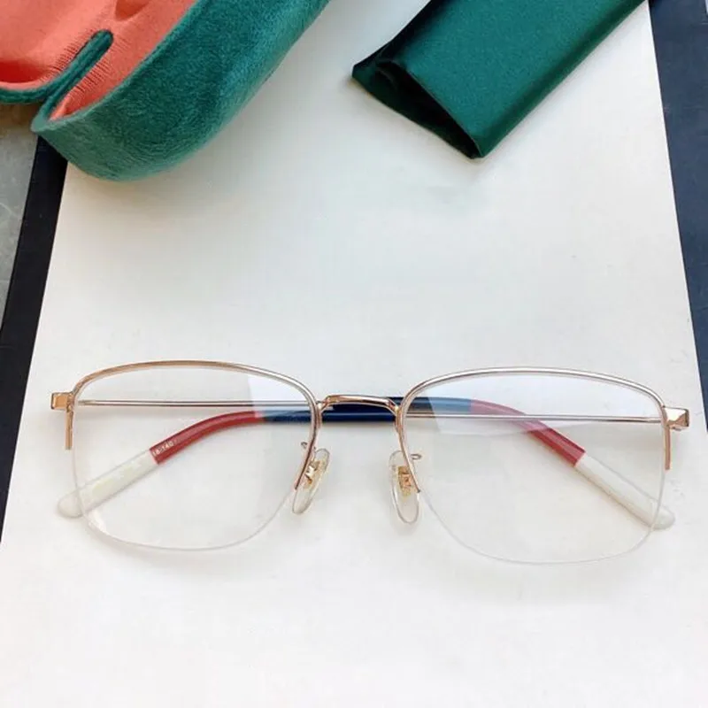 

NEW 2021 Women Men Prescription Optical g0686OA Original Brand Glasses Half Frame Mujer Gafas Eyeglasses Eyewear Lentes Oculos