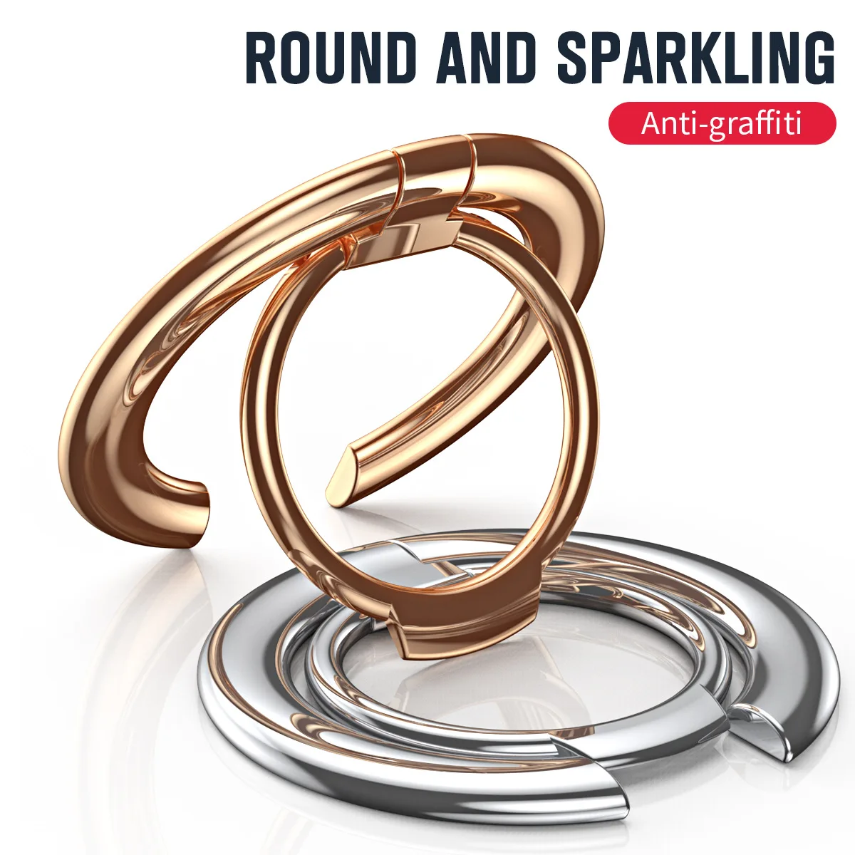 

Strong Magnetic Mobile Phone Finger Ring Holder Metal Magnet Cellphone Stand Support for IPhone 12 13 14 Pro/Max Xiaomi Samsung