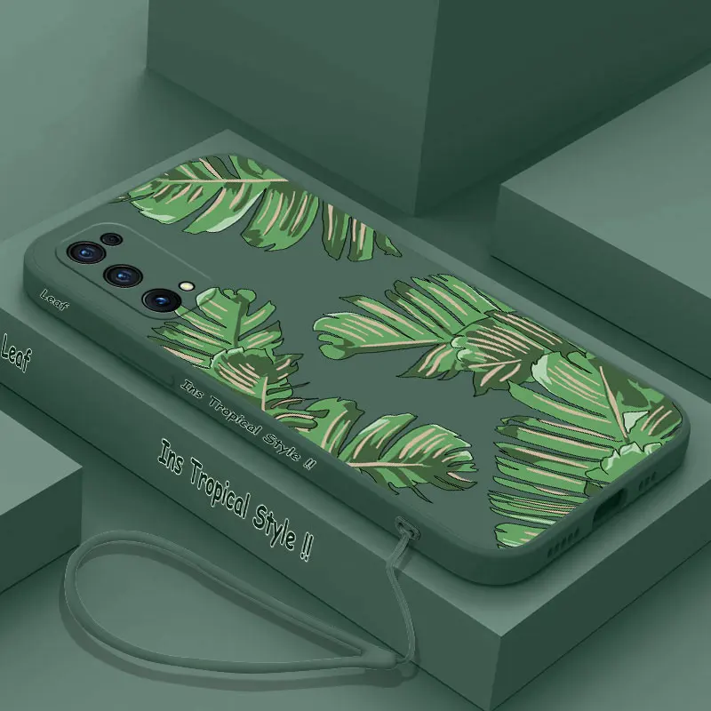 

Tropical Palm Leaf Phone Case For OPPO Realme 9 9i 8 8i 7 7i 6 X7 Pro Plus C30 C31 C35 C1 C11 C12 C15 C20 C21Y C25 C25S Cover