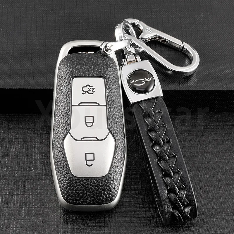 

Для Ford Focus 3 4 ST Mondeo 5 MK5 Mustang F-150 Explorer Edge Fiesta Kuga MK3 4 кожаный чехол из ТПУ для дистанционного ключа автомобиля, держатель
