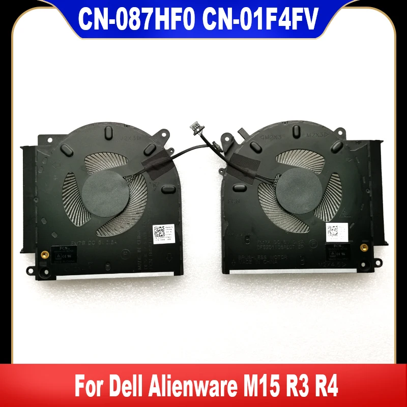 01F4FV 087HF0 новый оригинальный для ноутбука Dell Alienware M15 R3 R4 охлаждающий вентилятор ЦП