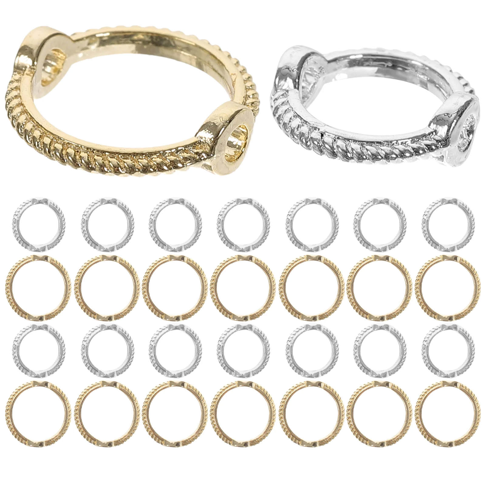 

40 Pcs Crafts Jewelry Accessories DIY Frame Bead Gold Multi-functional Beads Jewels Bracelet Crafting