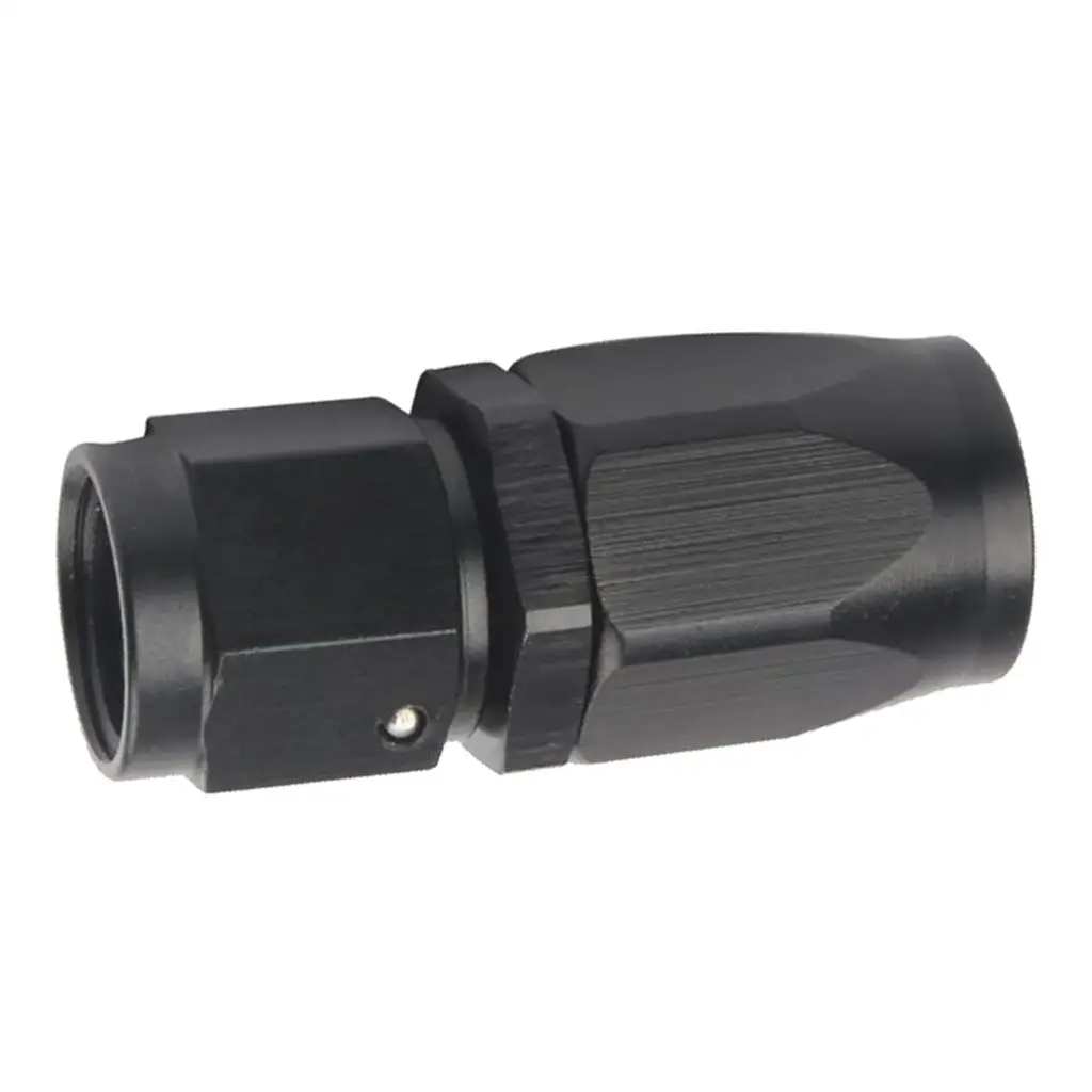 

2x универсальный Многоразовый алюминиевый черный 0-градусный переходник для шланга AN6