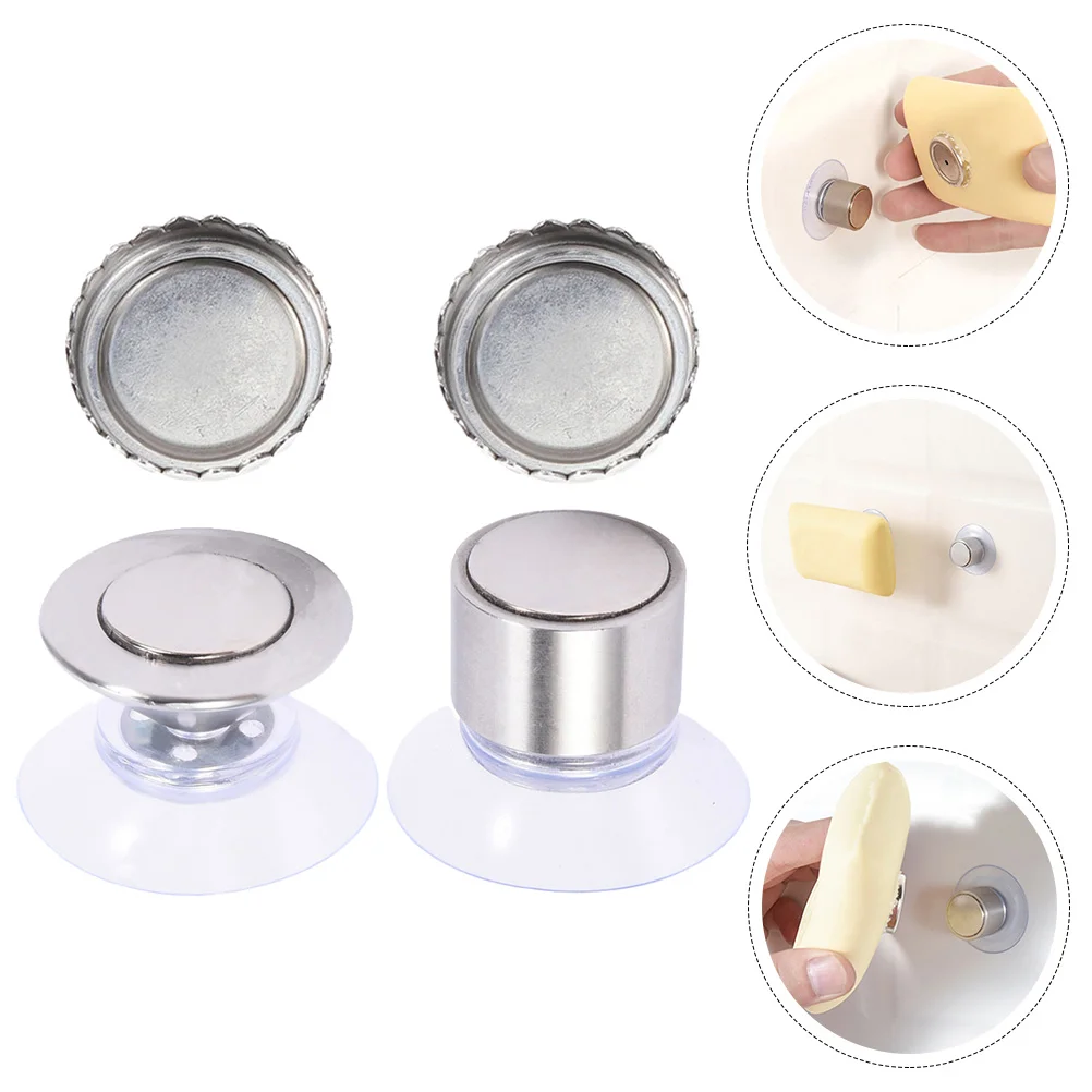 

Soap Holder Dish Magnetic Wall Bathroom Tray Rack Bar Saver Suction Sink Shower Draining Self Plate Hook Organizer Hanging