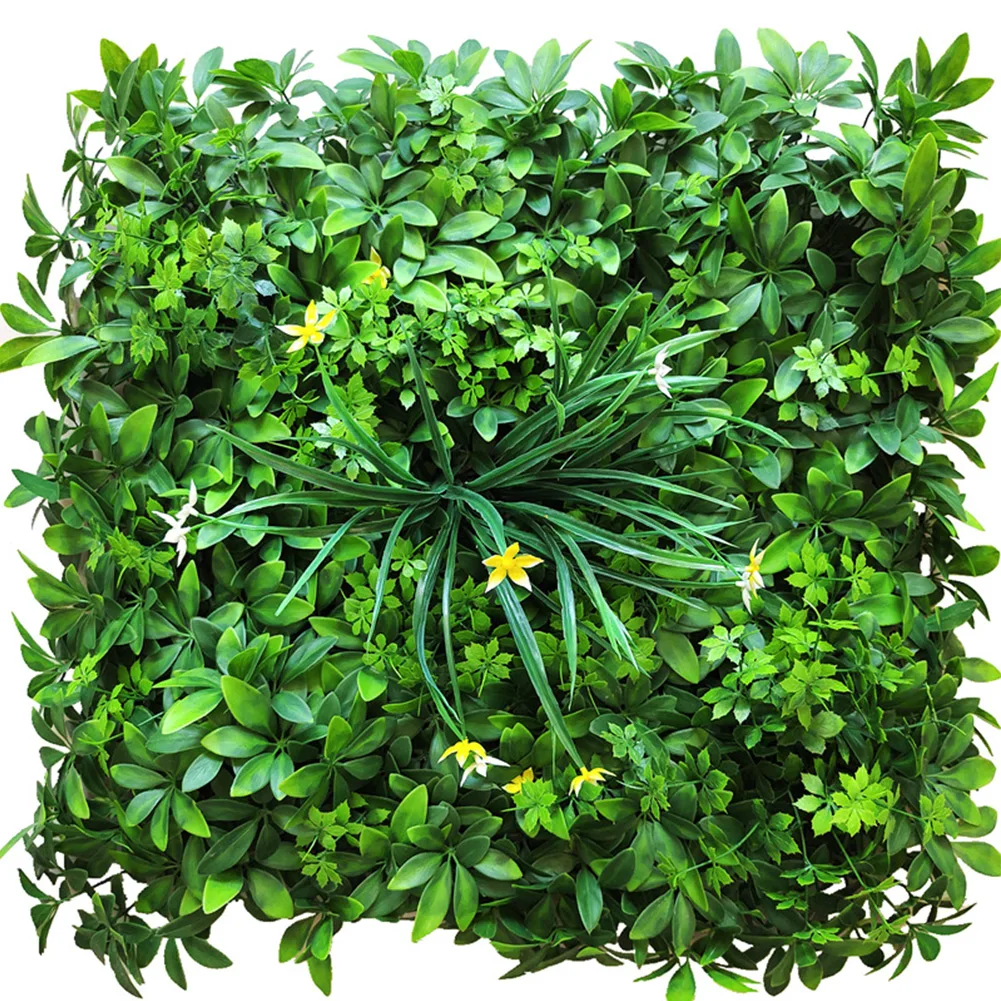 

Искусственное искусственное растение, Ландшафтная зеленая стена, домашний сад, гостиная, настенное пластиковое украшение, 50x50 см, 1 шт.