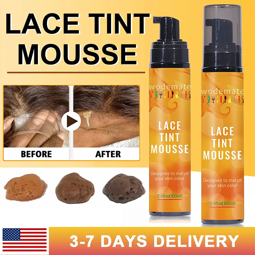 Lace Tint Spray Waterproof Lace Tint Mousse Strong Hold Wig Grids Concealer Headband Wig Accessories Private Label Wholesale