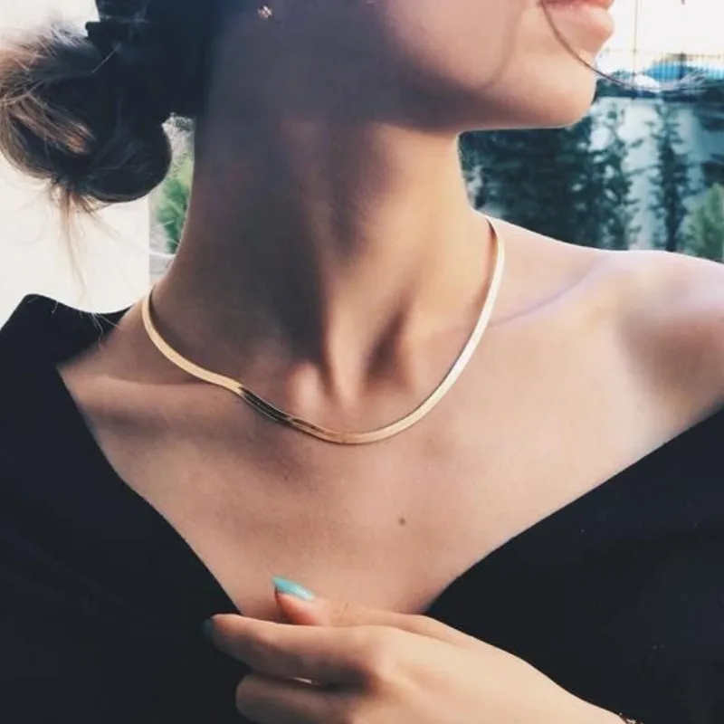 

Personality Gold Chain Female Trendy Necklace Jewelry