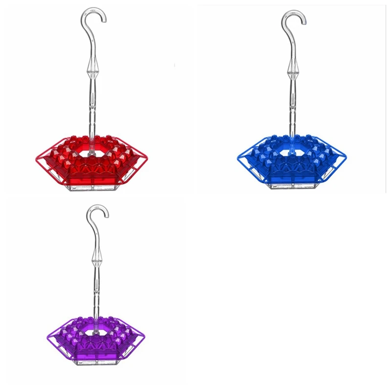 

Bird Feeder Transparent Tube With Hole Window Outside Hanging Bird Feeding Pipe Garden Decoration